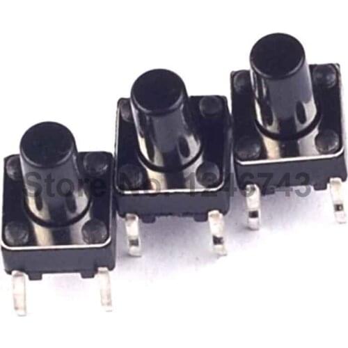100PCS SMD 6*6*9mm 6X6X9MM Tactile Tact Push Button Micro Switch Momentary