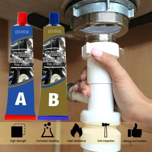 2PCS Metal Repair Agent Magic Metal Mending Agent Cold Weld Repair Welding Glue Industrial Foundry Heat Resistant Welding Glue