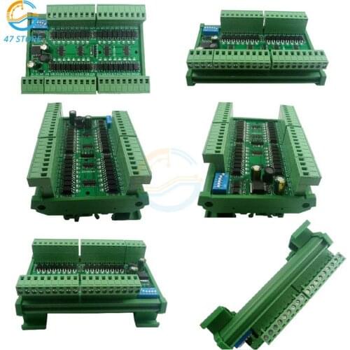 32ch PNP NPN Isolated Digital Input RS485 Modbus Rtu Controller Relay DC 12V 24V PLC Switch Acquisition Board Power Supply