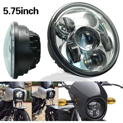 5-3/4 5.75'' Motorcycle motor Projector LED Headlight Hi/Lo Lamp For Harley SuperLow 1200T XL1200T Seventy Two XL1200V