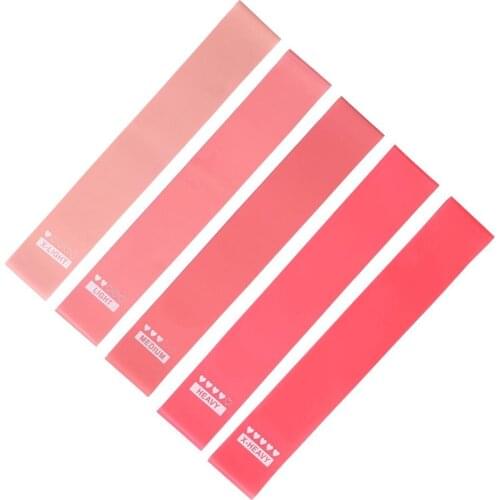 5Pcs/Set Elastic Rubber Bands Fitness Gum Body Building Resistance Bands Yoga Workout Sport Training Equipments