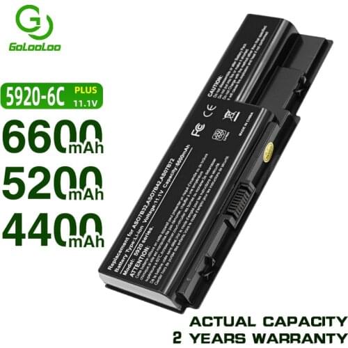 Golooloo 6 cells Laptop Battery for Acer Aspire AS07B31 AS07B41 5920 5920G 5315 5520G 6935 6930 7330 AS07B42 AS07B51 AS07B72