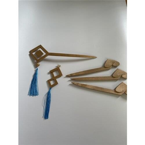 Anime Game Genshin Impact Beidou Kanzashi Earrings Men Women Student Cosplay Take Photo Props Hair Accessories Xmas Gifts