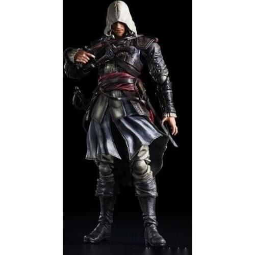 Anime Game PA Change Creed 4 Black Flag Edward Kenway Movable Boxed Figure About 27CM
