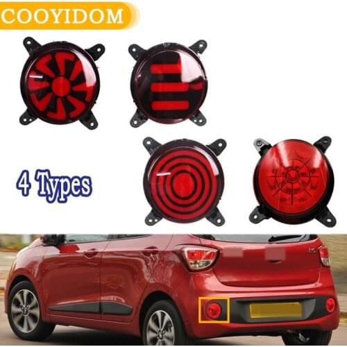Car Rear Reverse Brake Stop Lamp brake light DRL running light daytime Reflector Warning For Hyundai i10 2017 2018 Tail Light
