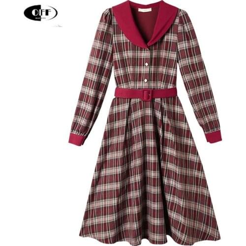 Модные платья в клетку Cechy Daisy China At AliExpress