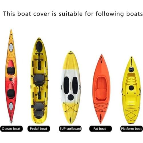 Kayak Storage Cover Universal Adjustable Sport Waterproof Nylon UV Resistant Dust Storage Cover Boat Canoe Dust Cover Shield
