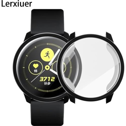 Cover For Samsung galaxy watch active case bumper Protector Full coverage soft silicone galaxy watch Screen Protection case