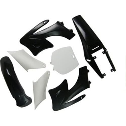 Black & White Plastics Body Fender Fairing Kit for Apollo Orion 90 110cc 125cc Dirt Bike Motorcycle Parts