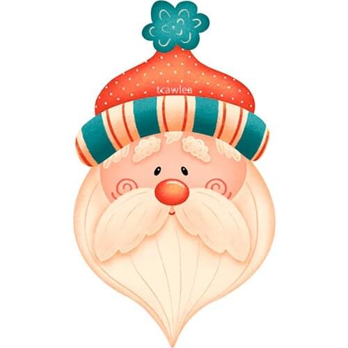 Flowers Xmas Cutting Dies Scrapbooking Christmas Ball Make Santa Claus Gift Decoration Embossing Frame Card Craft