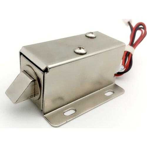 Electric Lock Assembly Solenoid Cabinet Drawer Door Lock Low-Power Smal Automatic Door Electric Locks DC 12V 1.1A