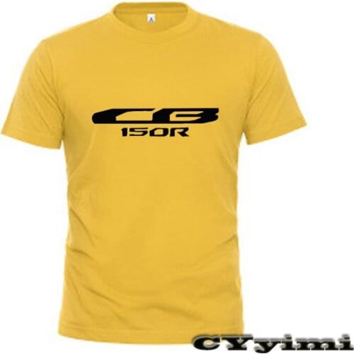 For Honda CB150R CB 150R T Shirt Men New LOGO T-shirt 100% Cotton Summer Short Sleeve Round Neck Tees Male