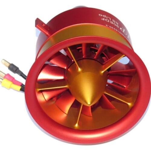 EDF metal 90mm ducted fan with brushless motor 6S thrust up to 3.5KG rc airplane jet engine