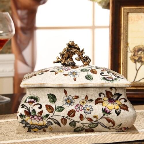 Decoration storage box Ceramic beautiful