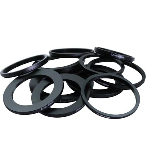 49-46mm 46-43mm 46-37mm 43-37mm 40.5-37mm 39-46mm 39-43mm 37-30mm 30-25mm Metal Step down Rings Lens Adapter Filter
