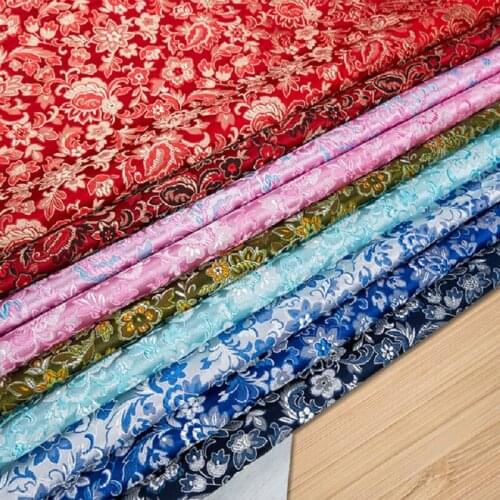 Fashion dress fabric brocade jacquard pattern fabrics for DIY material for patchwork sewing cheongsam and kimono