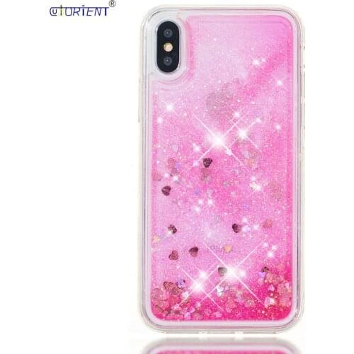 CUSORIENT Phone Funda For Apple iPhone X 10 Dynamic Liquid Quicksand Fitted Case iPhoneX AppleX Soft Silicone TPU Bumper Cover