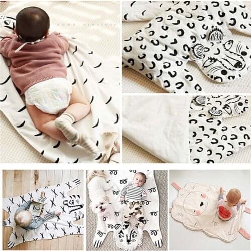 New Fashion Soft Baby Blanket Game Mat Bear Blanket Baby Tiger Blanket Animal Carpet Warm Bear Play Mats Autumn Winter