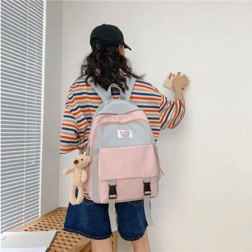 Weysfor 2020 New Women Backpack Fashion Women Shoulder Bag solid color School Bag For Teenage Girl Children Backpacks Travel Bag