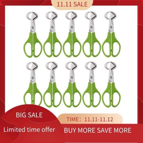 10PCS Stainless Steel Quail Egg Cutter Scissors Pigeon Bird Quail Egg Cutter Opener Cracker Kitchen Clipper Tool