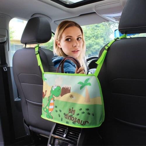 Car Seat Storage Organizer Mesh Bag Durable Barrier Multifunctional Pocket Pouch Luggage Convenient Hanging Car Styling Foldable