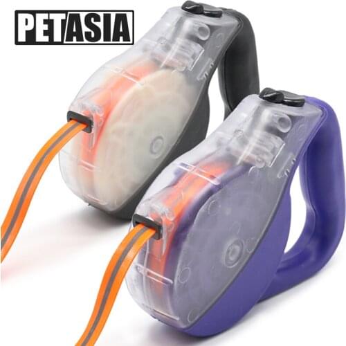 Pet Dog Leash Retractable Leashes Automatic leads Strong TPU Collar Lead rope for Small Large Dog Harness Chain PETASIA
