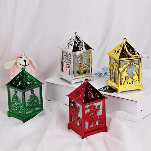 Festival Led Light Wood House Christmas Tree Decorations For Home Hanging Ornaments Fairy Light Xmas Gift Wedding Decor Navidad