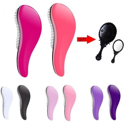 Hair Comb Detangling TT Princess Comb Soft Comb Teeth Reduce Hair Loss Anti-Static Hair Brush Fluffy Curls Styling Accessories