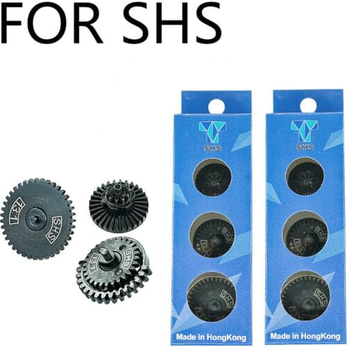SHS Steel Helical Reinforcement Low Noise High Torque Gear Set for Ver2/3 AEG Gearbox Hunting Army Paintball Game Accessories