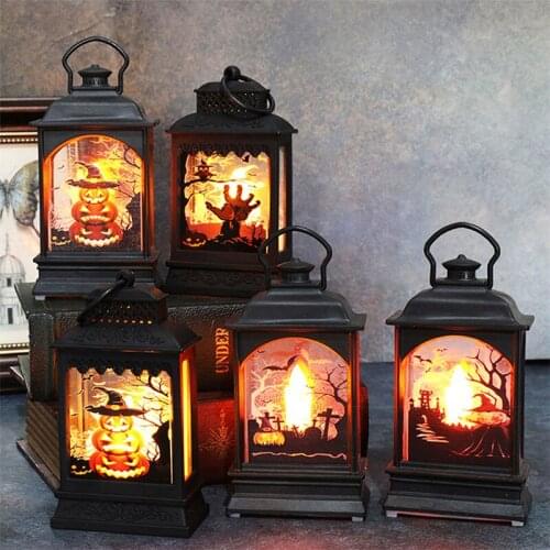 Halloween Candle LED Light Home Decoration LED Lantern Lamp Halloween Party Home Supplies