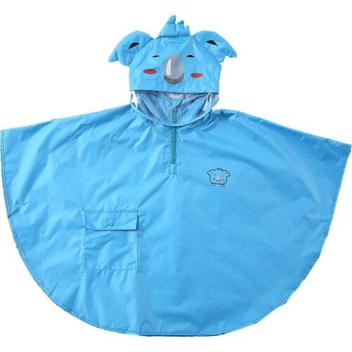 Boys Girls Thin Breathable Rain Coat Waterproof Wear Resistant Easy Use Affordable Split Cape High Density Baby Rainsuit