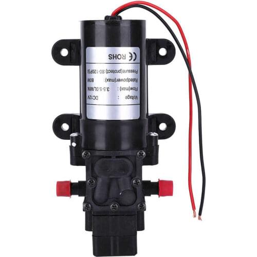 DC12V FL3210-80W Intelligent Diaphragm Pump for Water Purifier High Pressure Car Washing Spray Water Pump