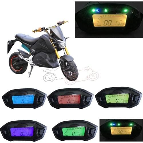 Universal Car-styling Motorcycle ABS 12V LCD Digital Backlight Tachometer Tacho Gauge Speedometer Speed Control 1 2 4 Cylinders