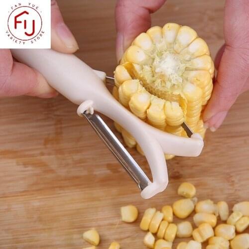 Corn Peeler Corn Stripper Grain Cob Thresher Corn Threshing Peeler 2-In-1 Corn Planer Vegetable Fruit Peeler Multi-Purpose