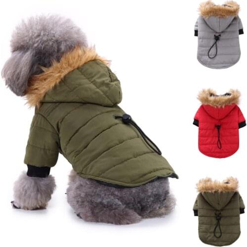 Winter Dog Coat Jacket Puppy Pet Clothes For Dogs Hoodie Warm Cat Dog Clothes Chihuahua Yorkshire Clothing For Dogs Pets Outfits