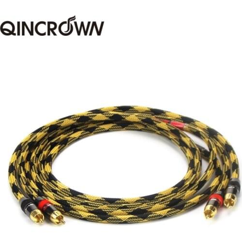 2 Pcs/ pair of Canare Pro Audio Grade RCA cable Monster Male RCA to RCA HiFi for amplifier DAC TVs / 0.2m-5M