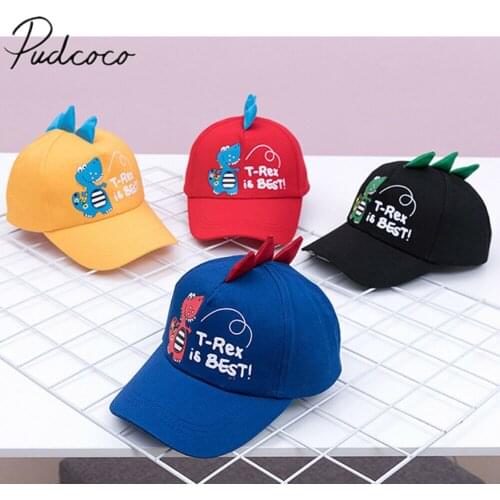 2019 Baby Accessories Hot Infant Kids Baby Boy Girl Hat Toddler Kids Baseball Hat Cap Summer Sun Hat 3D Dinosaur Cap 2-8Y