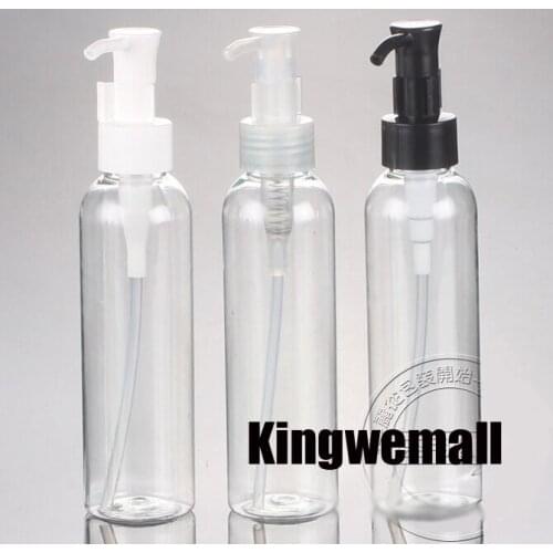 300pcs/lot 120ml Transparent PET Cream bottle,120ml oil pump bottle,120ml cosmetic container,cosmetic packaging