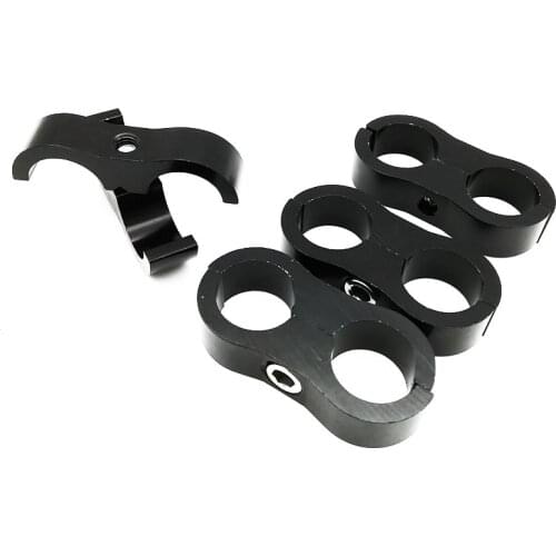 4pcs/lot 19mm I.D Separator Clamp Fitting Adapter Bracket for AN -10 SS Braided Hose