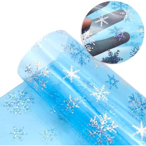 David accessories 30*120cm Transparent Faux Synthetic Leather Fabric DIY Bow Bag Crafts Material Home Decoration1Yc11802