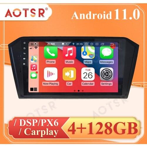Car Radio Multimedia Player For Volkswagen PASSAT 2016 Android 11.0 Autoradio GPS Navigation Tape Recorder DSP IPS Headunit