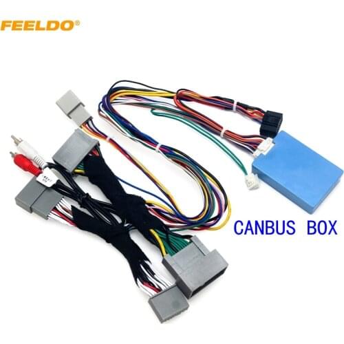 FEELDO Car 16pin Android Audio Wiring Harness With Canbus Box For Honda Accord 8th generation(2008~2012) Low Trim Level Stereo