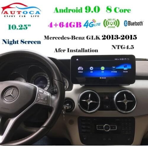 4G 10.25"Blue Ray Anti-Glare Android 10 Display Benz GLK Class X204 2013~2015 Car DVD Player Gps Audio Auto Stereo Multimedia