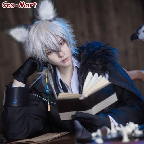 Hot Game Arknights SilverAsh Cosplay Costume Version 1.0 Handsome Combat Uniform Male Activity Party Role Play Clothing S-XL