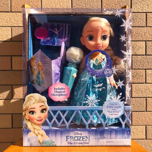 Hasbro Frozen Magic Princess Queen Elsa Interactive Singing Figurine Anime Dolls PVC Action Figure Model Toy Kids Gift