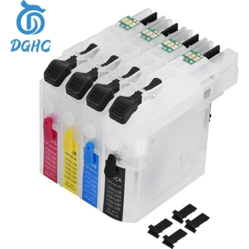 4pcs Refill Ink Cartridge with chip For Brother LC223 LC221 LC227 LC225 LC229 XL MFC-J4420DW J4620DW J4625DW J5320DW J5620DW