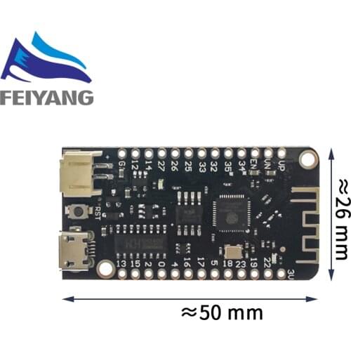 Wifi Bluetooth Development Board Antenna ESP32 ESP-32 REV1 CH340 CH340G MicroPython Micro USB Lithium Battery Interface
