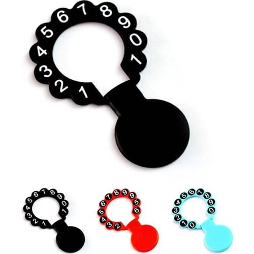 Multifunction Car Styling Mini Round Concealed Stop Sign ABS Phone Number Code Temporary Parking Card Plate