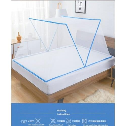 Mosquito Net Free Installation, Foldable And Accommodating Mosquito Net Cover For Adults Bottomless 1.5m Bed Mosquito Cover