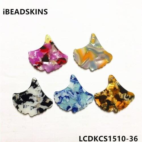 New arrival! 31x29mm 100pcs/lot acetic acid sector-shape charm beads for earring/Jewelry DIY(Design as shown)